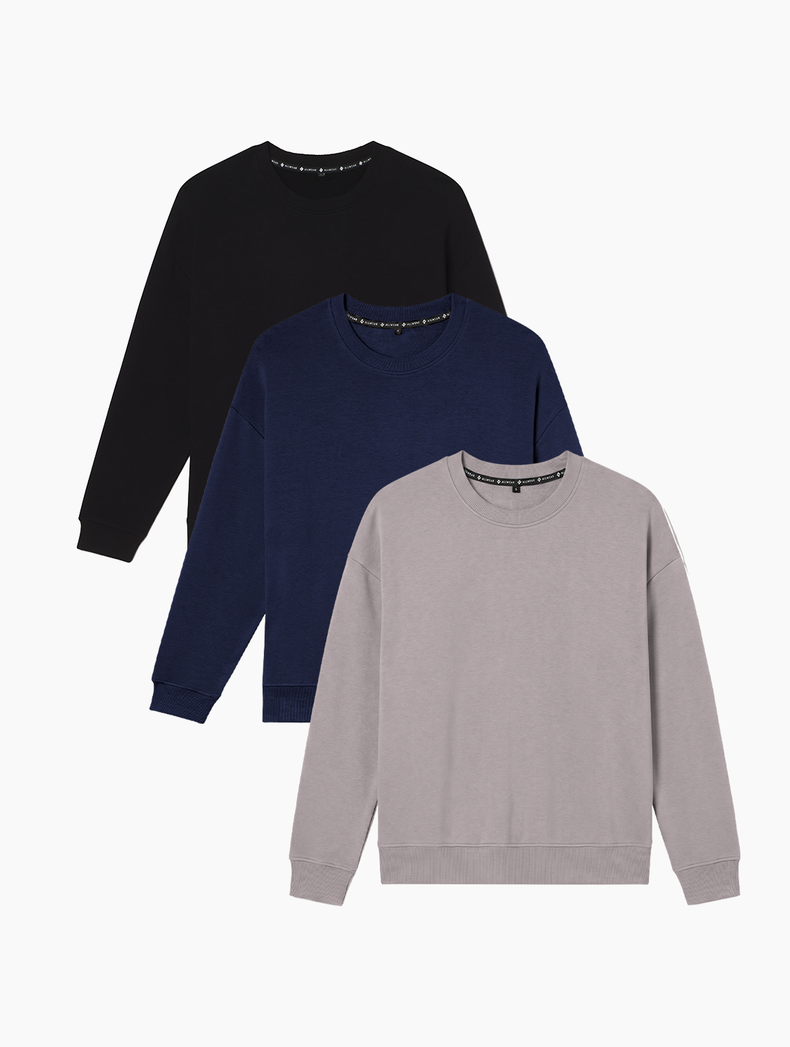 Allwear Organic Crew Neck Sweatshirt 2.0 (3-Pack) Bundle