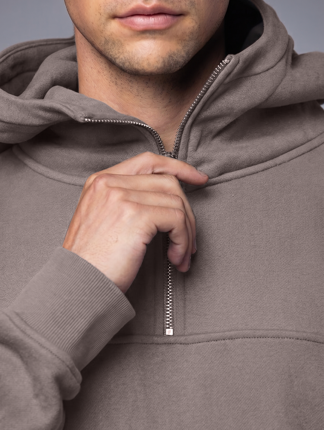 Allwear Organic Half-Zip Hoodie 2.0