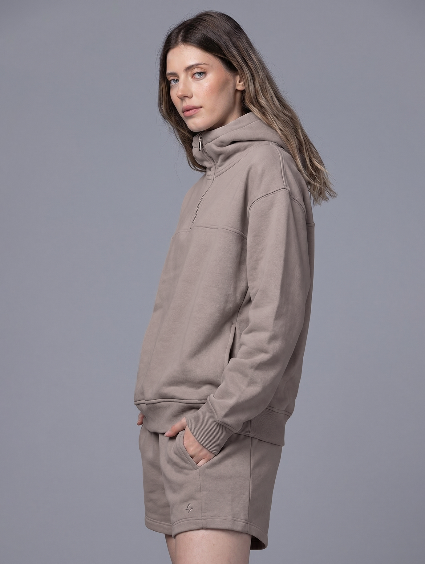 Allwear Organic Half-Zip Hoodie 2.0